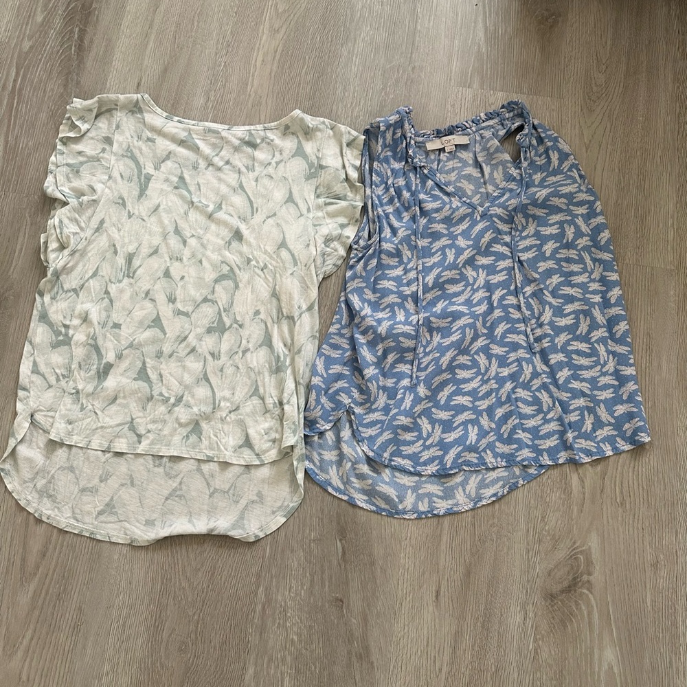 BUNDLE Buy! Two blue tops in size XS and S.